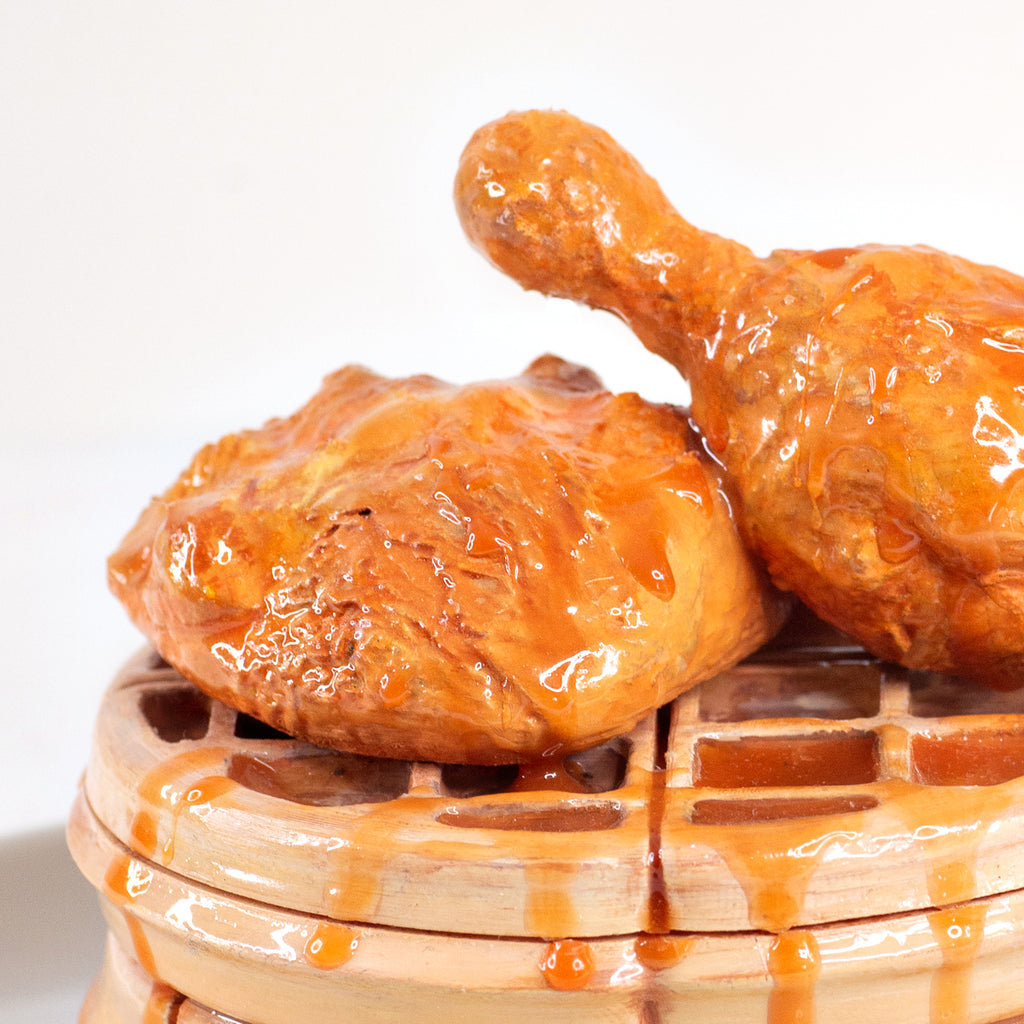 Chicken and Waffle trinket stash box- happy box designs