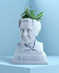 White Marble Melanie Klein Bust Planter by Happy Box Designs