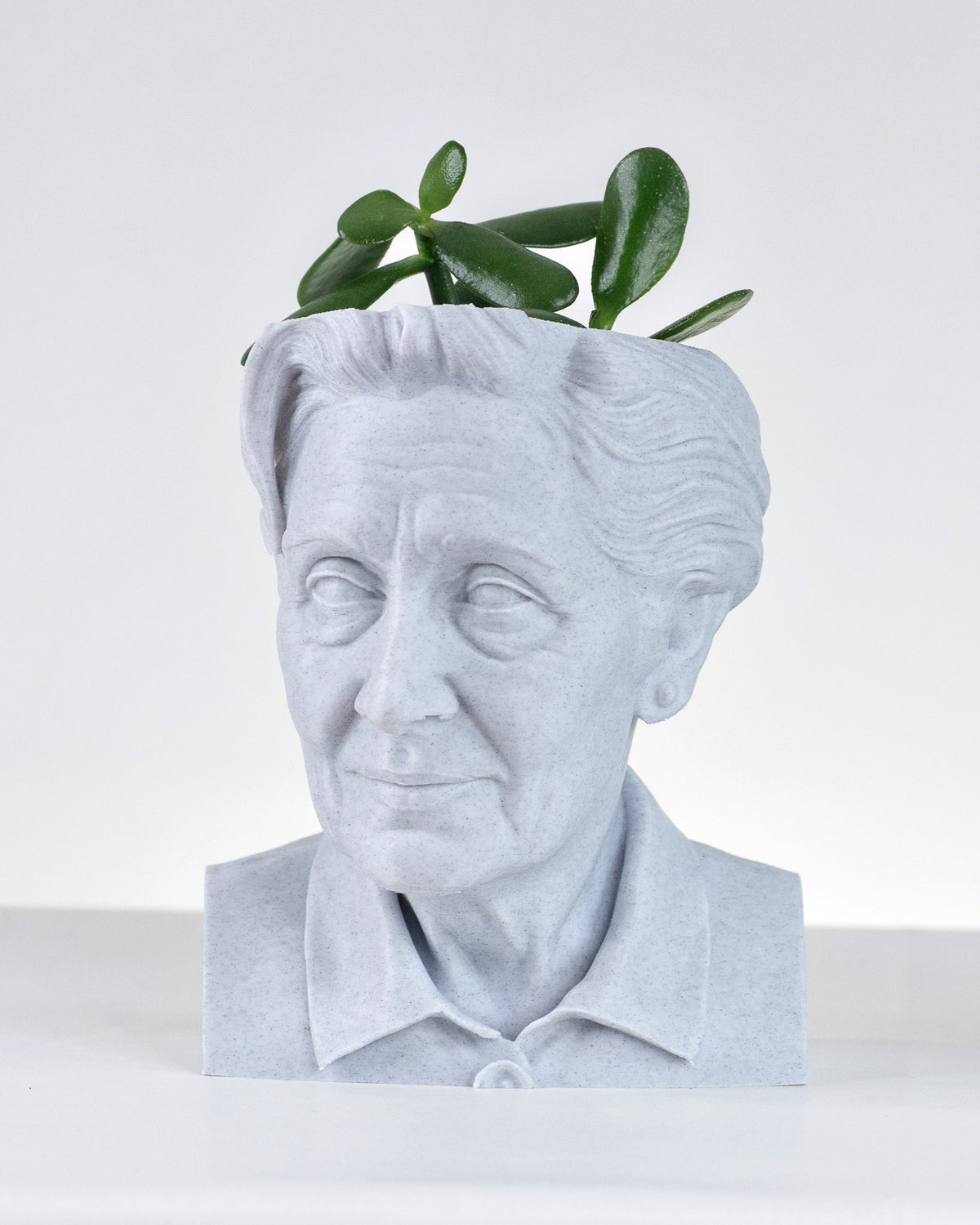 White Marble Melanie Klein Bust Planter no base by Happy Box Designs