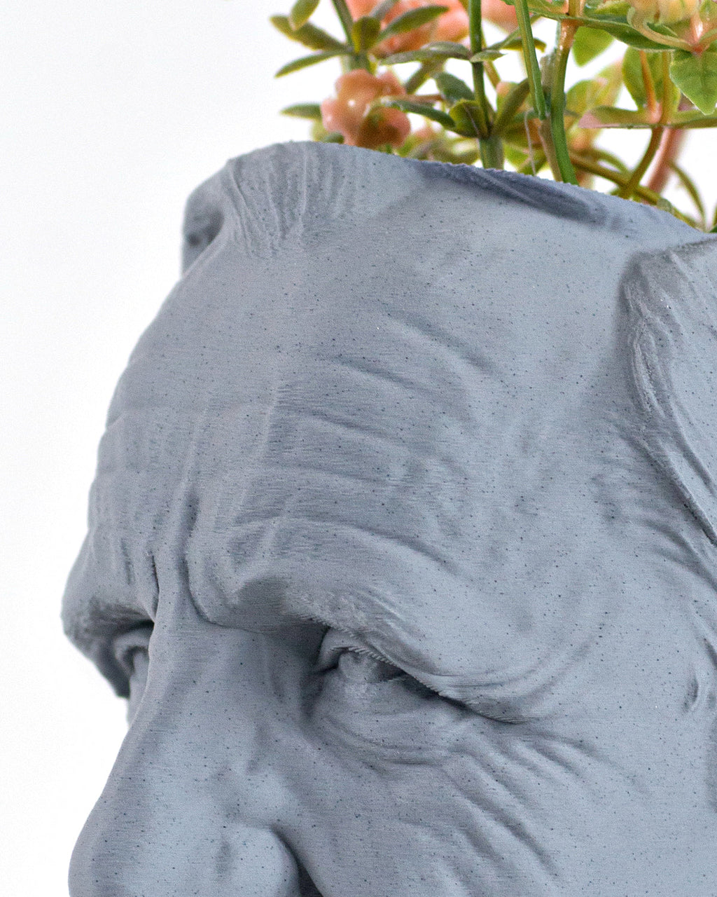 Grey Marble Donald Winnicott Bust Planter by Happy Box Designs