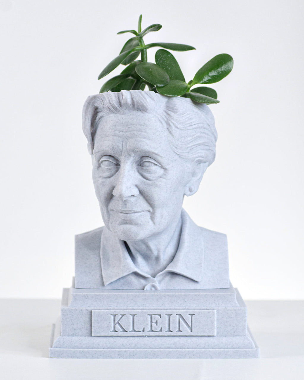 White Marble Melanie Klein Bust Planter by Happy Box Designs