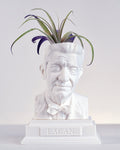 White Jacques Lacan Bust Planter by Happy Box Designs